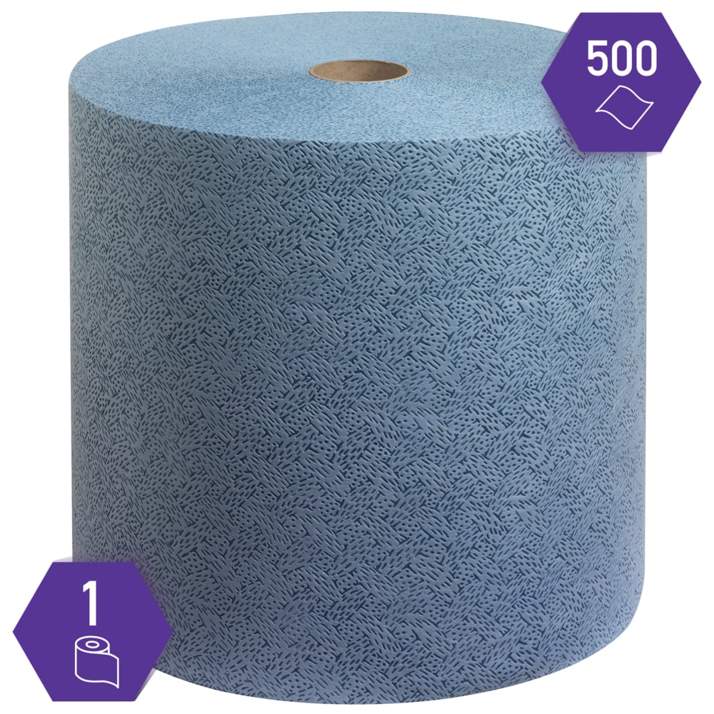 Протирочные салфетки Kimtech™, код 7643, 1 рулон x 500 больших синих салфеток - 7643