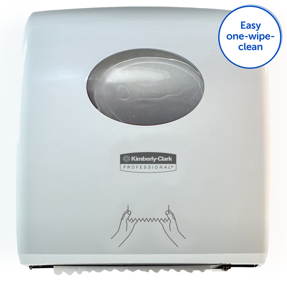 Aquarius™ Slimroll™ dispenser voor handdoeken op rol 7955 - 1 witte dispenser voor papieren handdoeken - 7955