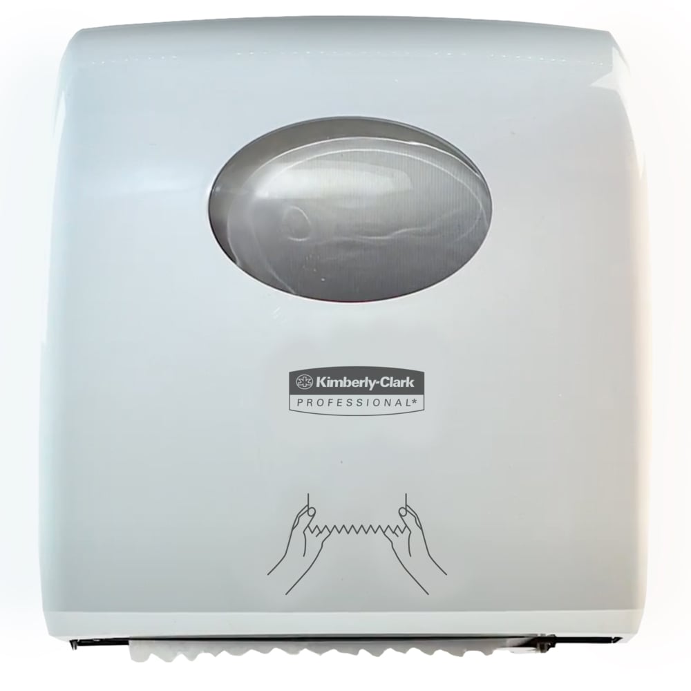 Distributeur d’essuie-mains en rouleaux Aquarius™ Slimroll™ 7955 - 1 x Distributeur blanc à fixation murale - 7955