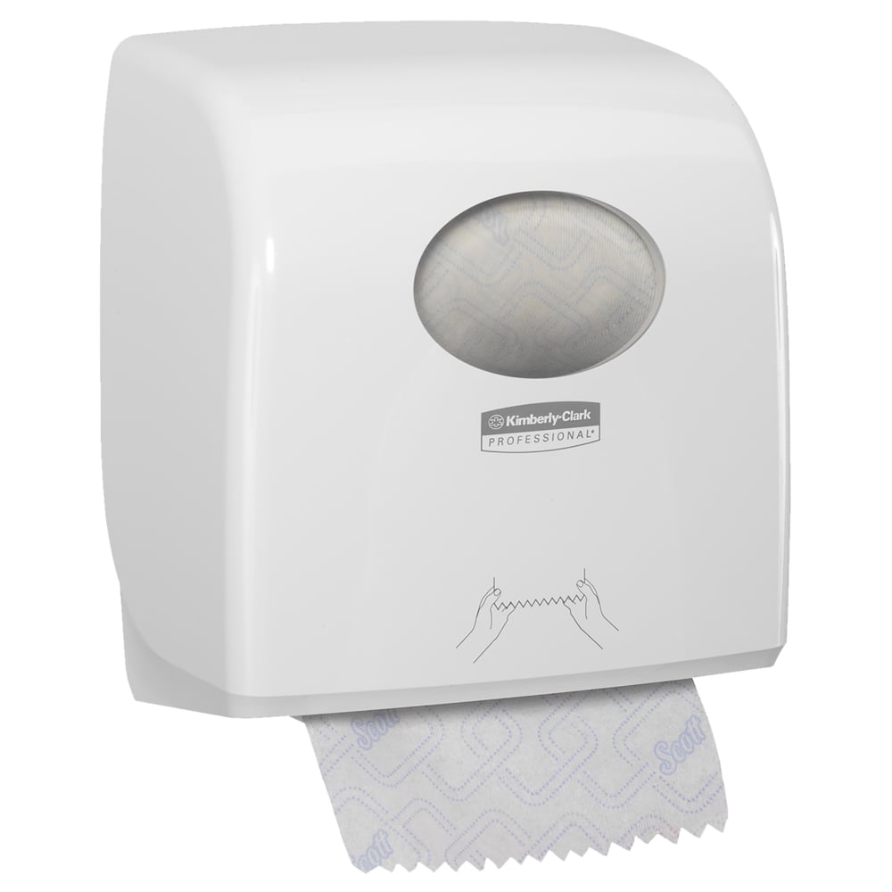 Aquarius™ Slimroll™ Dispenser di asciugamani a rotolo 7955, Installazione a parete, strappi a strappo, Bianco - 7955