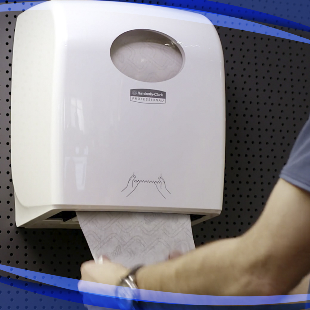 Aquarius™ Slimroll™ Rolled Hand Towel Dispenser 7955 - 1 x White Paper Towel Dispenser - 7955