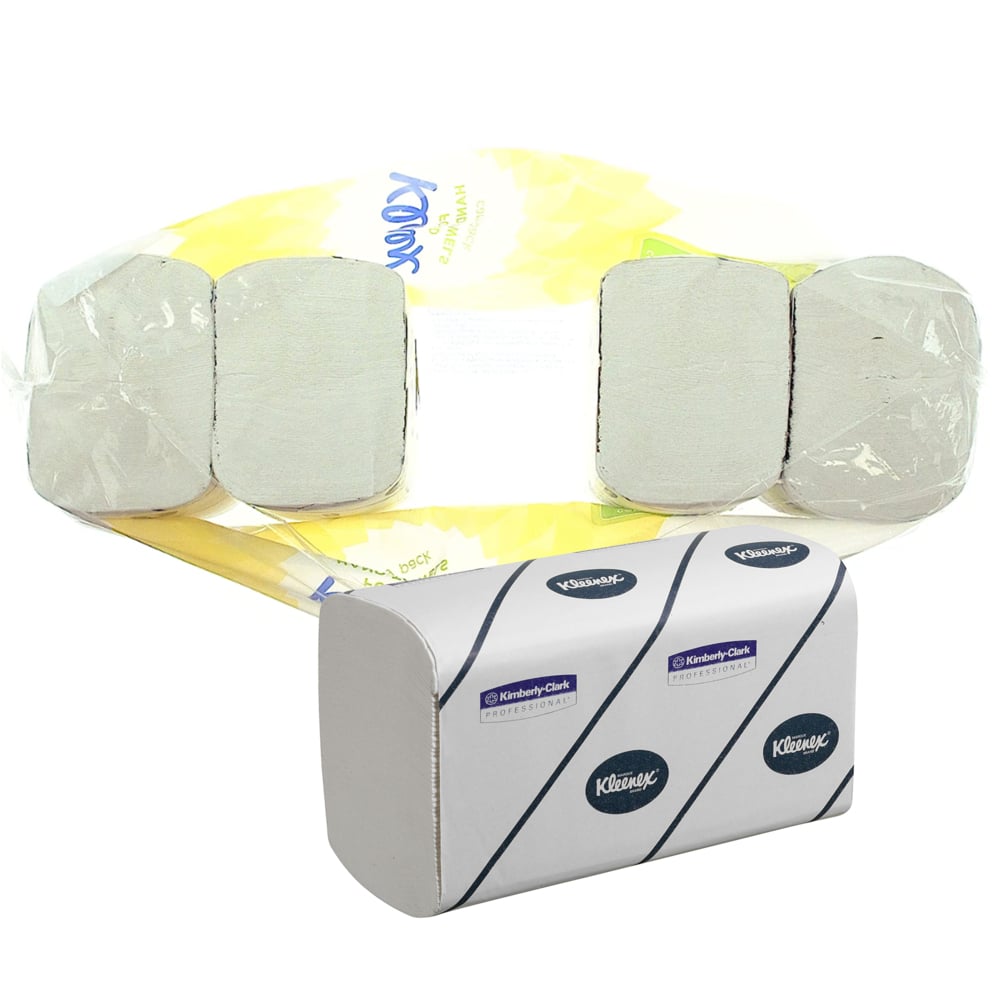 Asciugamani intercalati Kleenex® Ultra™ 7979 - 30 confezioni x 124 strappi, a 2 veli (totale 3.720) - 7979