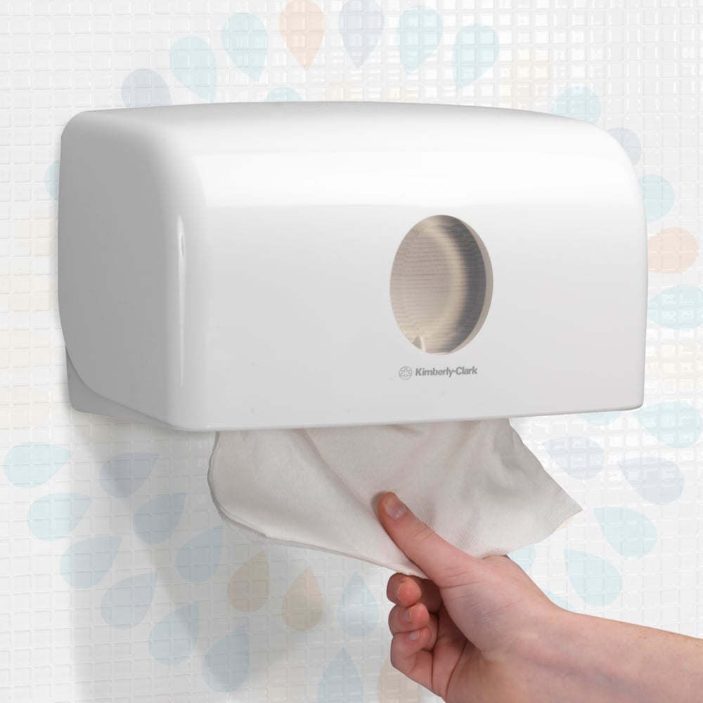 Kleenex® Ultra™ Papierhandtücher 7979 – 30 Papiertücher für Spender Packungen x 124 Falthandtücher, weiß 2-lagig (insges. 3.720 Stück) - 7979