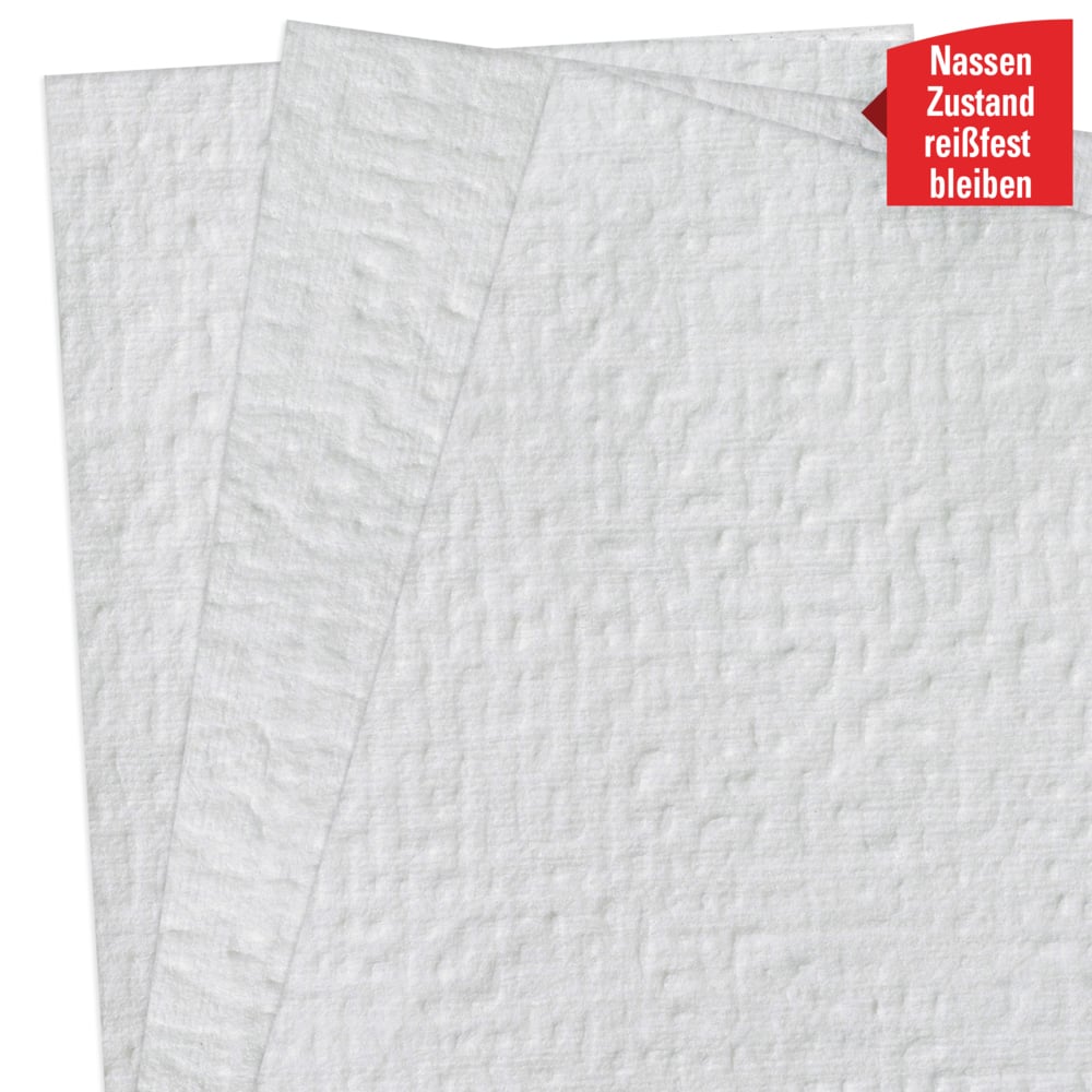Chiffons de nettoyage WypAll® X70 Power Clean™ 8381 – Chiffons réutilisables – 1 boîte Right Rag de 300 chiffons absorbants blancs - 8381