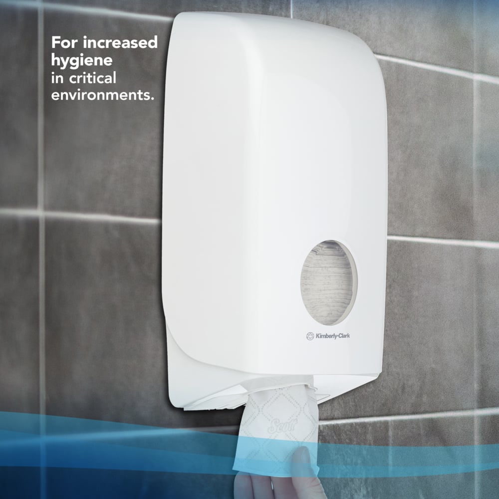 Scott® Control™ Papel Higiénico Plegado de 2 Capas 8509, 36 Paquetes de 220 Hojas, Para Dispensadores Aquarius™ Compatibles, Maxi Pack, Blanco - 8509