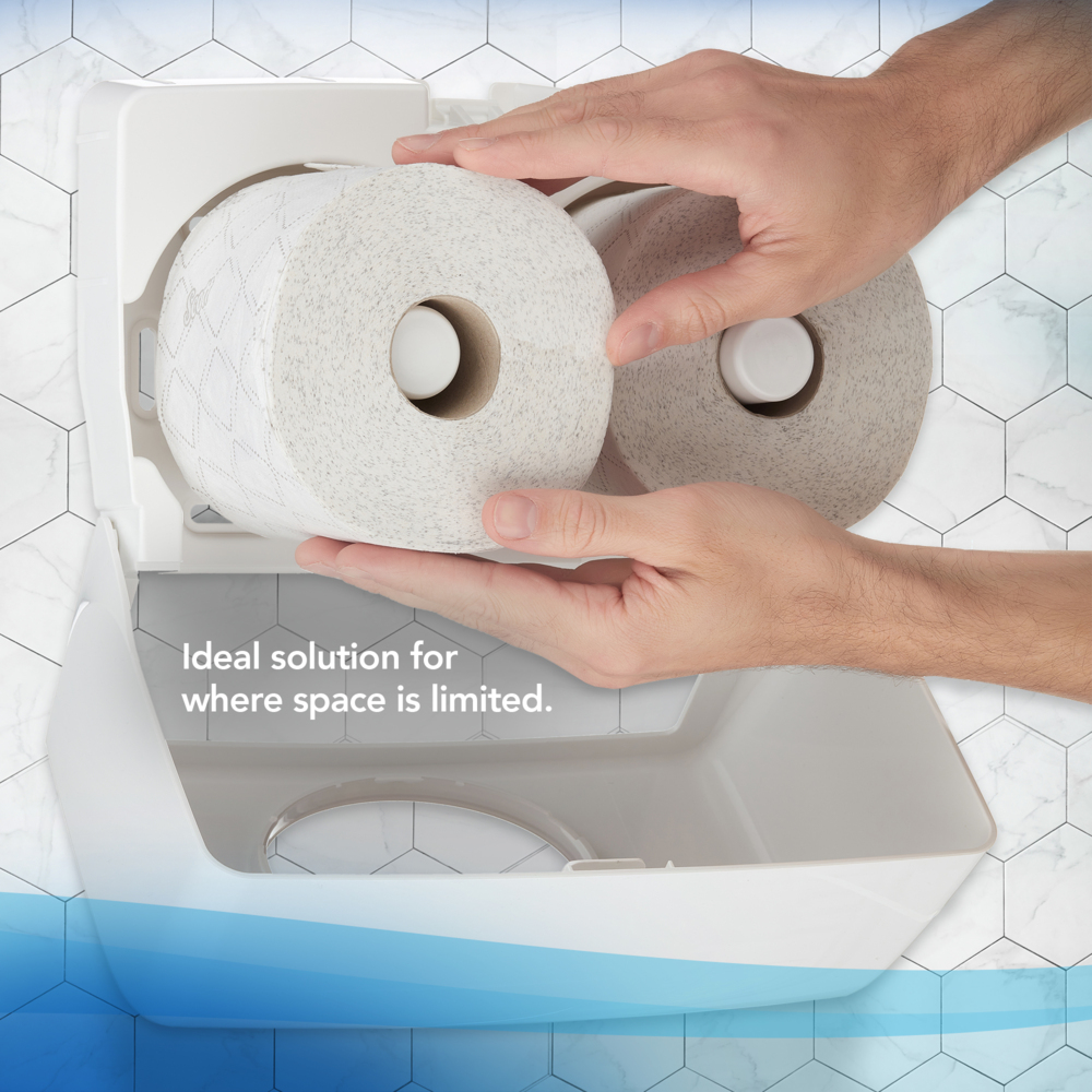 Scott® Control™ Papel higiénico en rollo estándar 8518, 36 rollos x 350 hojas blancas de 3 capas (12.600 hojas) - 8518