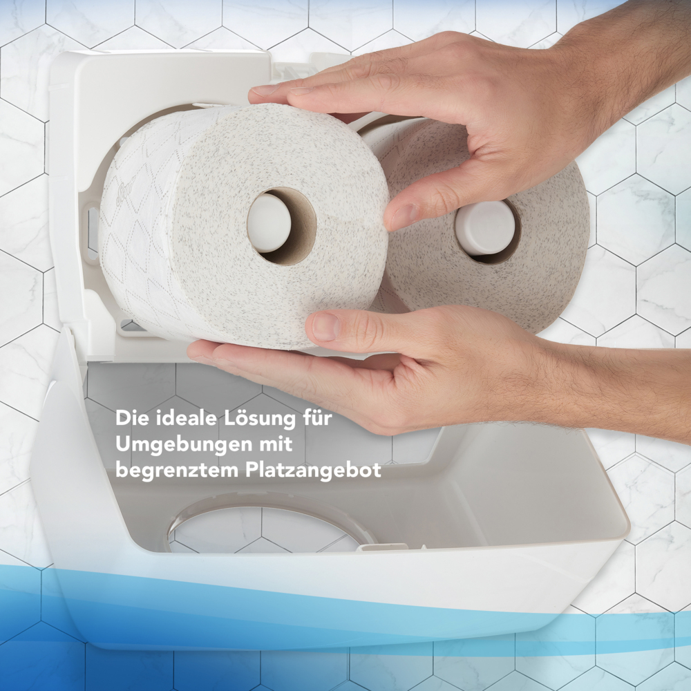 Scott® Control™ Papel higiénico en rollo estándar 8518, 36 rollos x 350 hojas blancas de 3 capas (12.600 hojas) - 8518