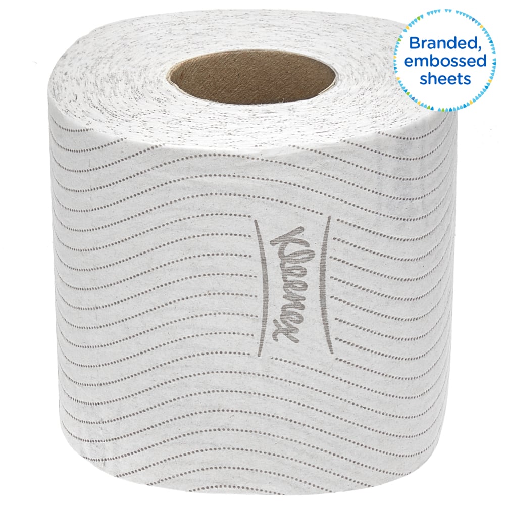 Kleenex® Standard Рулонная туалетная бумага, код 8440, 36 упаковок x 350 листов белой трехслойной бумаги (итого 12 600 шт.) - 8440