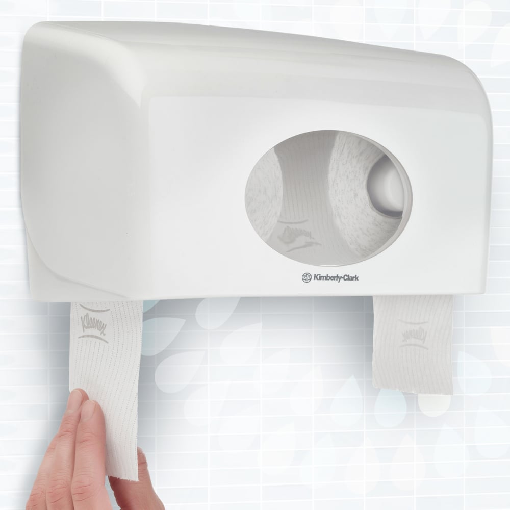 Kleenex® Standard-Toilettenpapierrollen 8440 – 36 Rollen mit je 350 weißen, 3-lagigen Blättern (12.600 Blätter) - 8440
