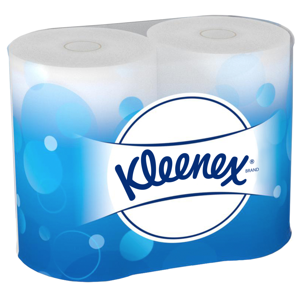 Kleenex® Standard-Toilettenpapierrollen 8475 – 40 Rollen mit je 240 weißen, 2-lagigen Blättern (9.600 Blätter) - 8475