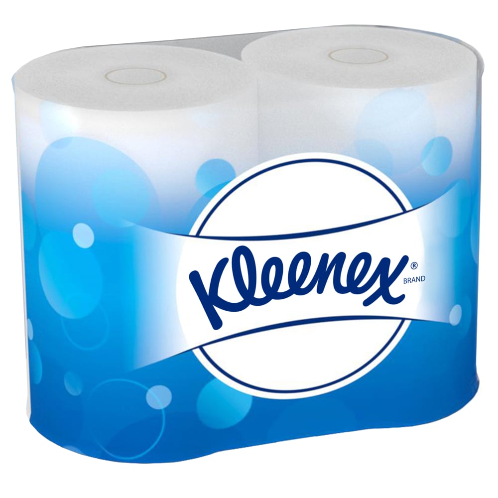 Kleenex® Standard-Toilettenpapierrollen 8475 – 40 Rollen mit je 240 weißen, 2-lagigen Blättern (9.600 Blätter) - 8475