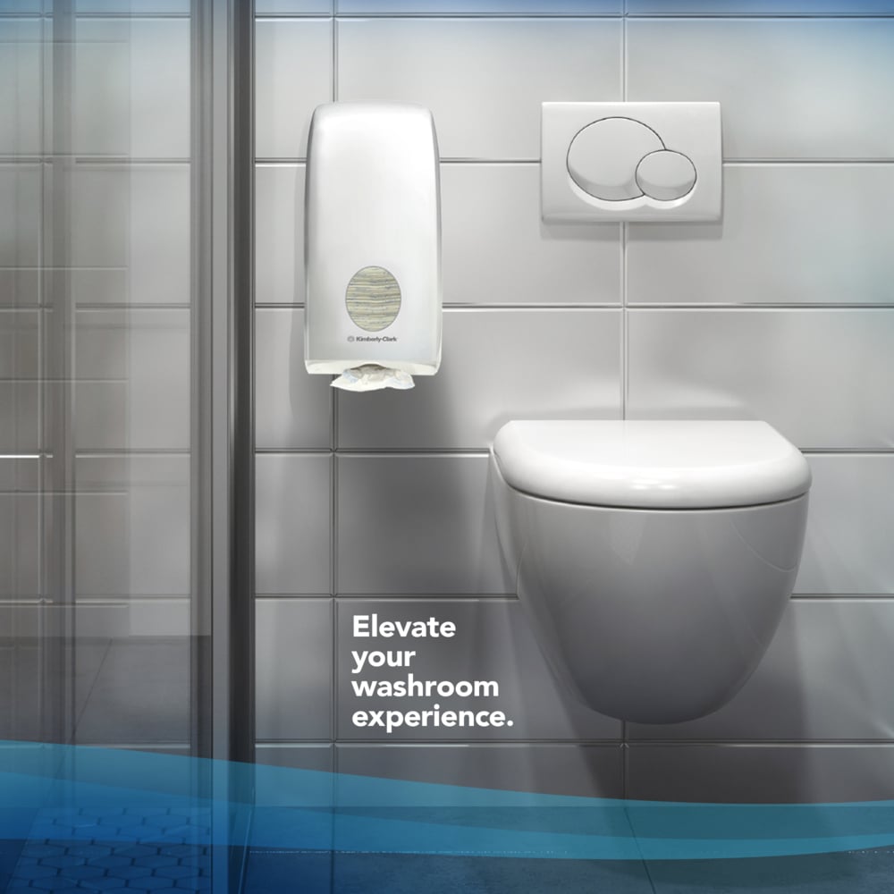 Scott® Control™ Papel Higiénico Plegado de 2 Capas 8509, 36 Paquetes de 220 Hojas, Para Dispensadores Aquarius™ Compatibles, Maxi Pack, Blanco - 8509