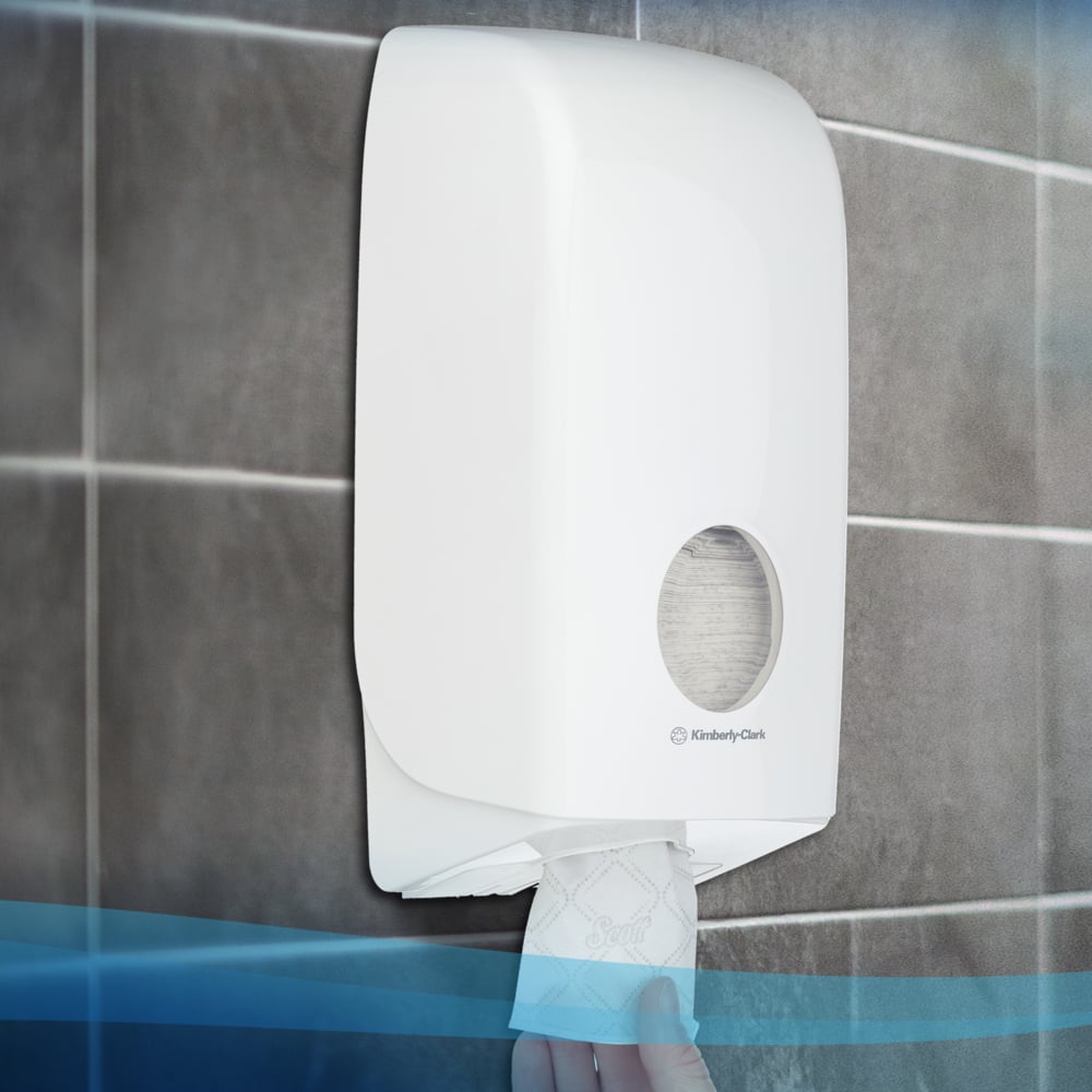 Scott® Control™ Papel Higiénico Plegado de 2 Capas 8509, 36 Paquetes de 220 Hojas, Para Dispensadores Aquarius™ Compatibles, Maxi Pack, Blanco - 8509
