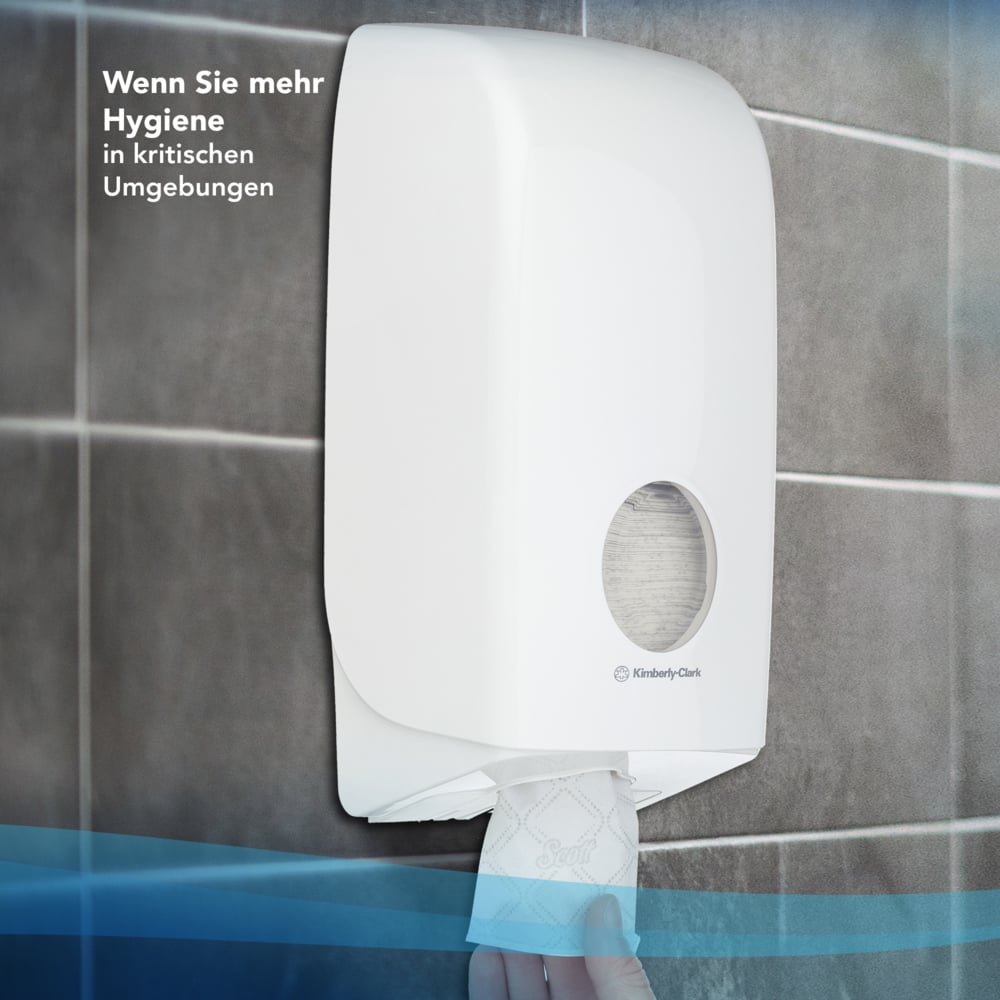Scott® Control™ Papel Higiénico Plegado de 2 Capas 8509, 36 Paquetes de 220 Hojas, Para Dispensadores Aquarius™ Compatibles, Maxi Pack, Blanco - 8509
