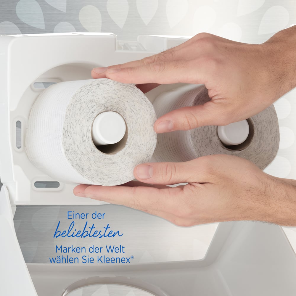 Kleenex® Standard Рулонная туалетная бумага, код 8440, 36 упаковок x 350 листов белой трехслойной бумаги (итого 12 600 шт.) - 8440