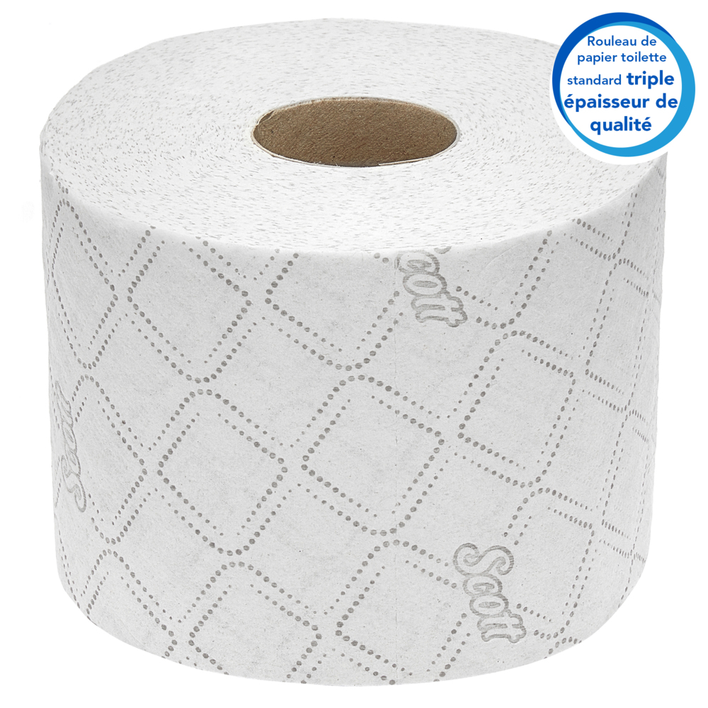 Papier toilette en rouleau standard Scott® Control™ 8518, 36 rouleaux de 350 feuilles blanches, 3 épaisseurs (12 600 feuilles au total) - 8518