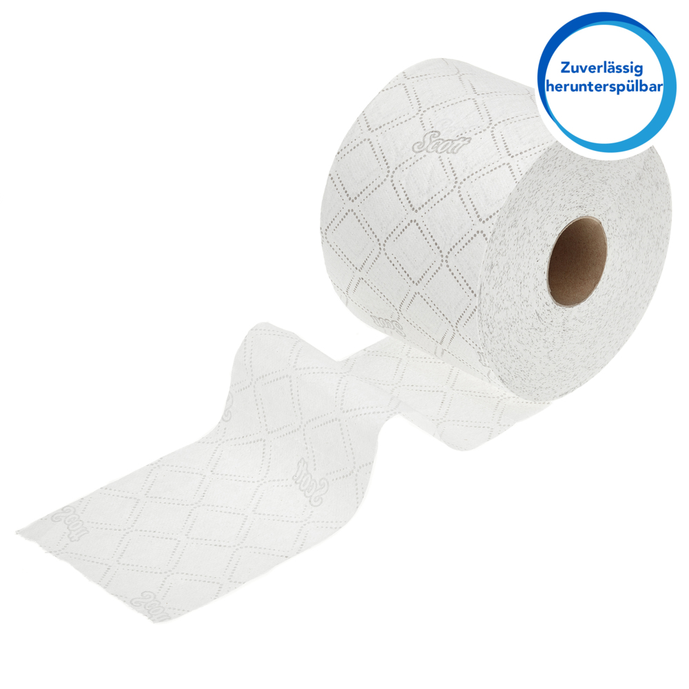 Papier toilette en rouleau standard Scott® Control™ 8518, 36 rouleaux de 350 feuilles blanches, 3 épaisseurs (12 600 feuilles au total) - 8518