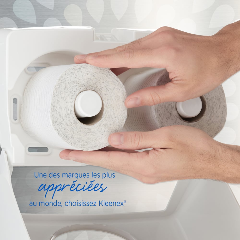 Kleenex® Standard Рулонная туалетная бумага, код 8440, 36 упаковок x 350 листов белой трехслойной бумаги (итого 12 600 шт.) - 8440