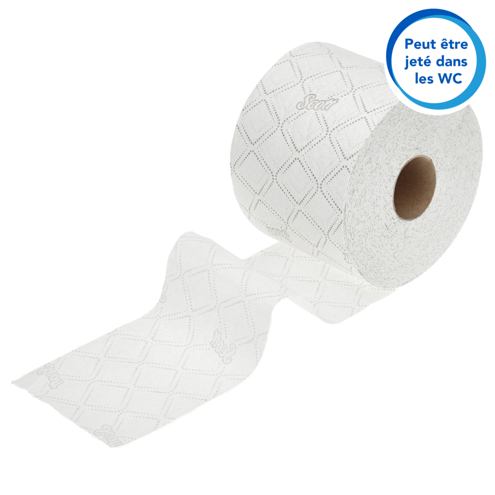 Papier toilette en rouleau standard Scott® Control™ 8518, 36 rouleaux de 350 feuilles blanches, 3 épaisseurs (12 600 feuilles au total) - 8518