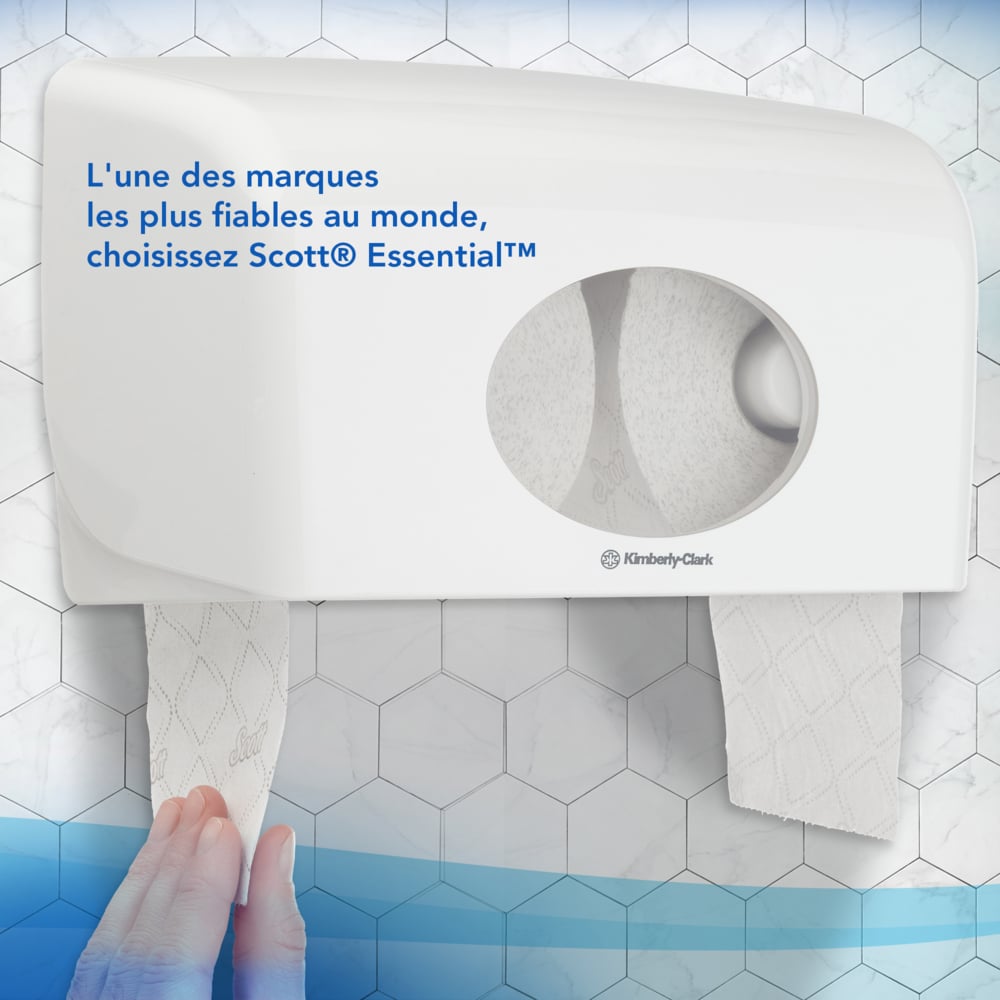 Papier toilette 2 épaisseurs Scott® Essential™ 8517 - 36 x petit rouleaux de 600 feuilles (21 600 au total) - 8517