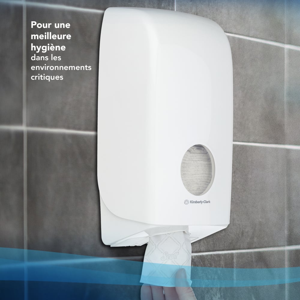 Scott® Control™ Papel Higiénico Plegado de 2 Capas 8509, 36 Paquetes de 220 Hojas, Para Dispensadores Aquarius™ Compatibles, Maxi Pack, Blanco - 8509