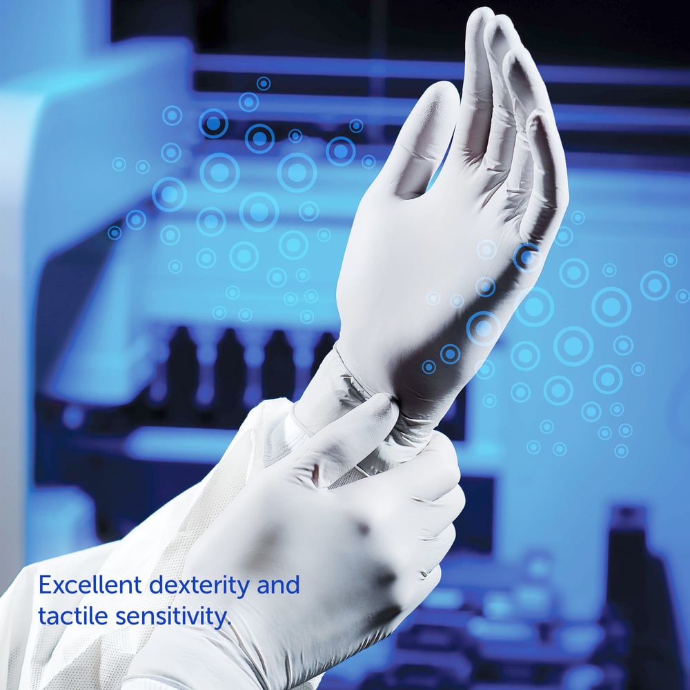 Kimtech™ Sterling™ Nitrile Exam Gloves (50706), 3.5 Mil, 9.5”, Ambidextrous, XS, 200 / Dispenser, 10 Dispensers, 2,000 Grey Gloves / Case - 50705