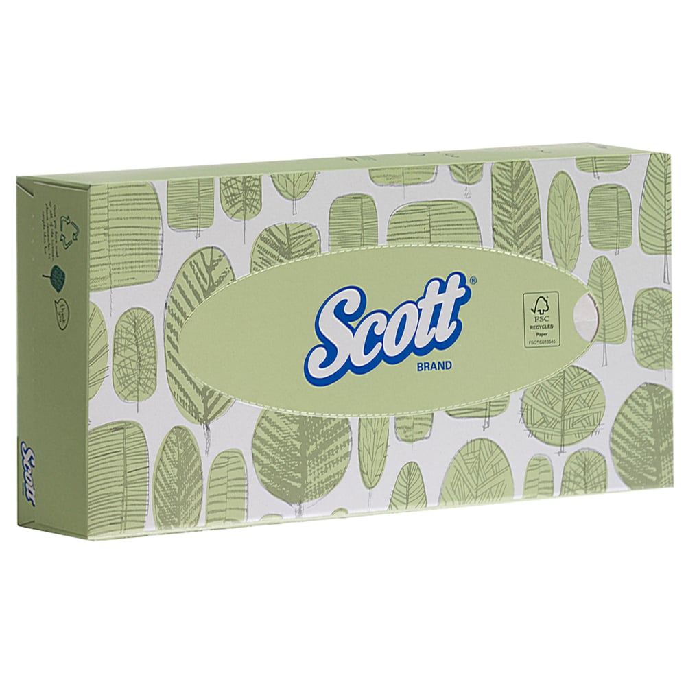 Scott® Facial Tissues 8837 - White,  2 ply,  21x100 (2,100 sheets) - 8837