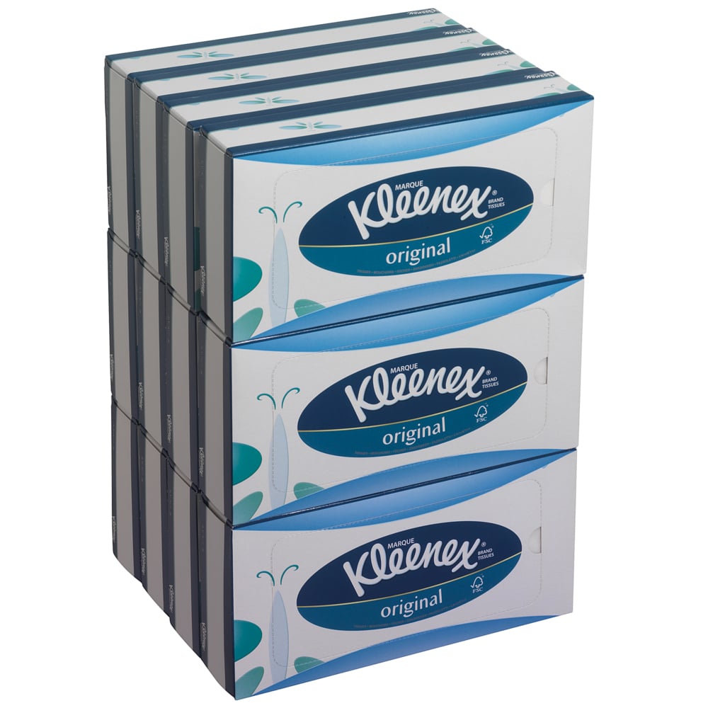 Boîtes de mouchoirs Kleenex® 8824 - 12 x paquets de 72 mouchoirs (864 au total) - 8824