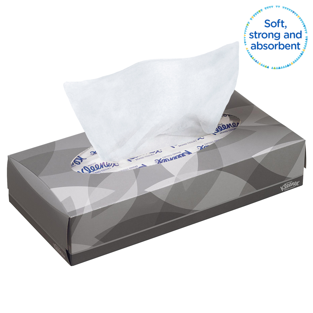 Kleenex® Салфетки для лица, код 8835, белые, двухслойные, 21 x 100 (итого 2100 листов) - 8835