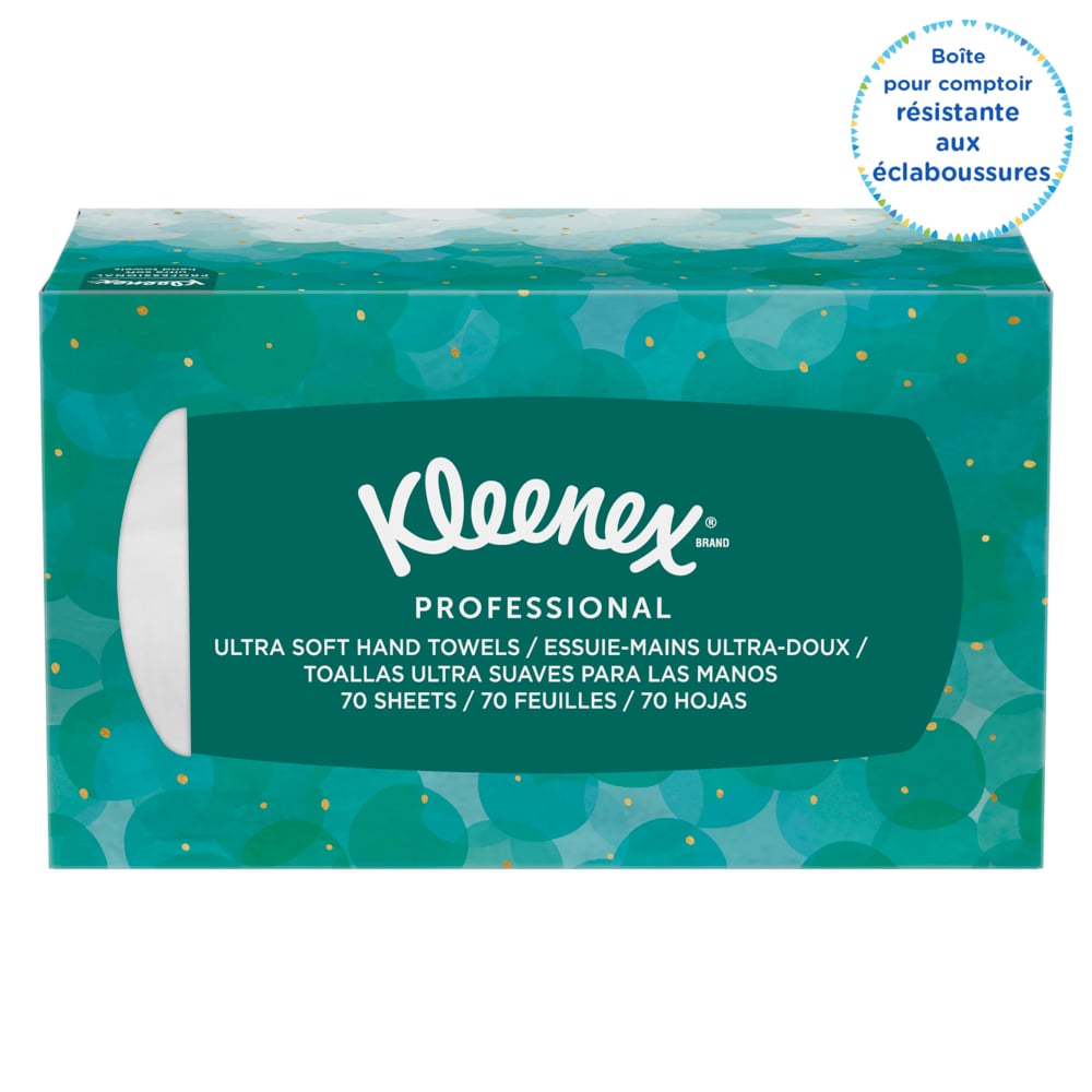 Essuie-mains enchevêtrés Kleenex® Ultra™ Soft POP-UP™ 1126 - 18 paquets de 70 blancs 1 épaisseur - 1126