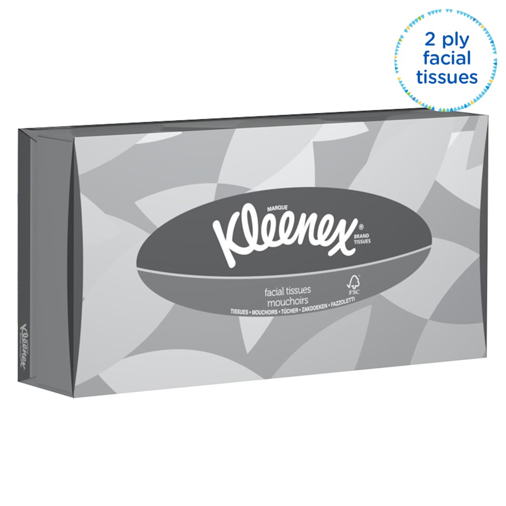 Kleenex® Салфетки для лица, код 8835, белые, двухслойные, 21 x 100 (итого 2100 листов) - 8835