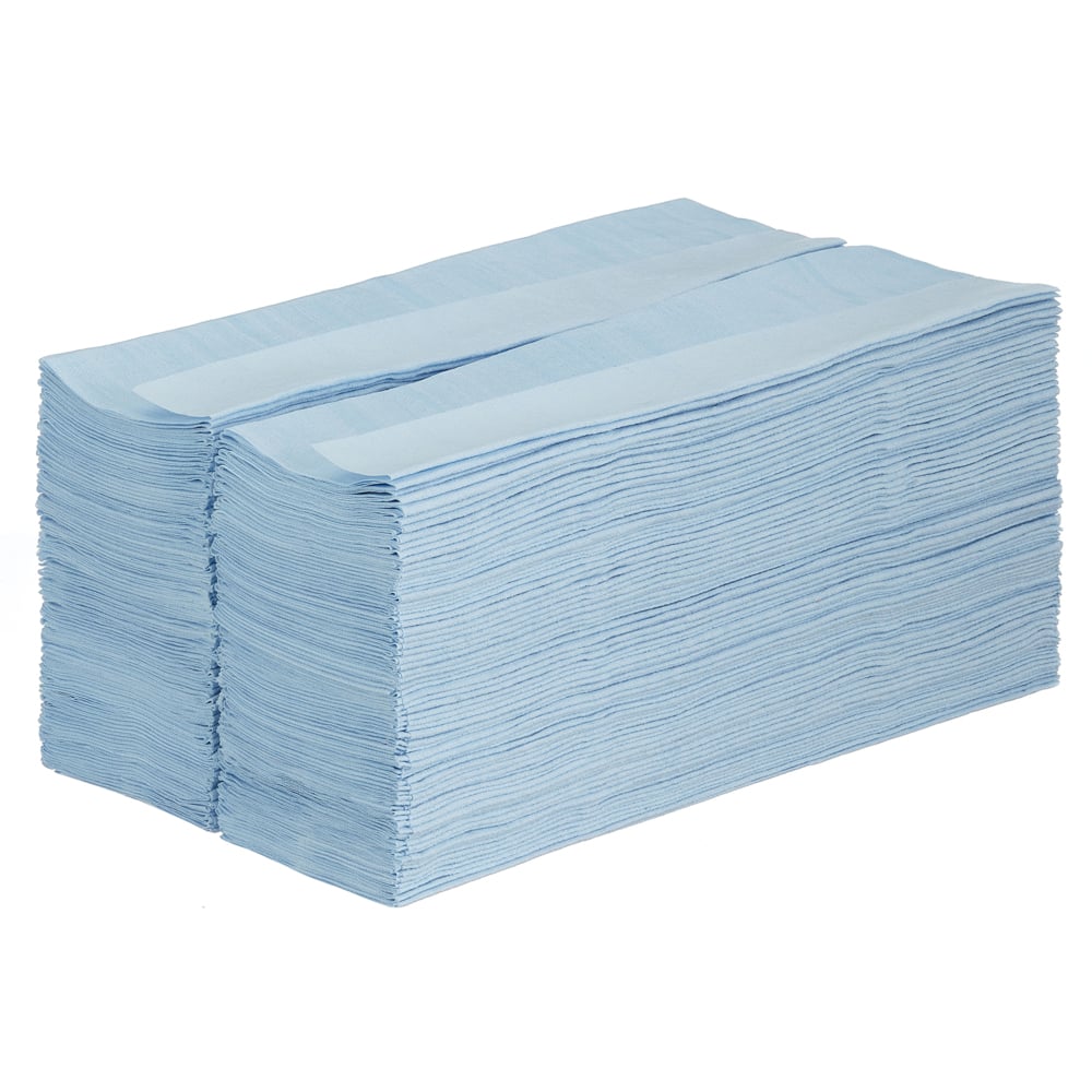 Chiffons WypAll® X60 General Clean™ 8370 - Chiffons de nettoyage bleus - 1 boîte BRAG™ x 200 chiffons d'essuyage (200 au total) - 8370