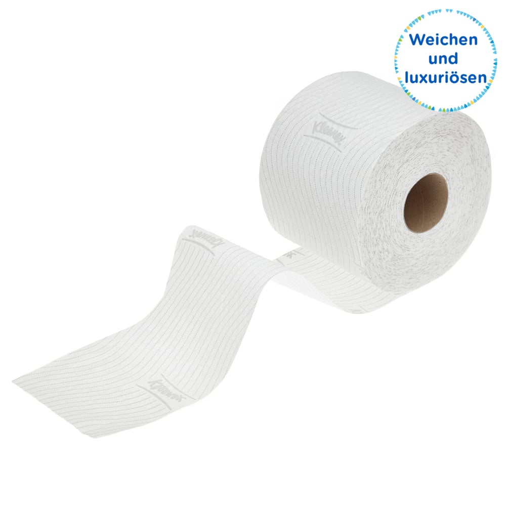 Rouleaux de papier toilette Kleenex® 8440 - 3 plis - 36 rouleaux x 350 feuilles blanches (12 600 feuilles au total) - 8440