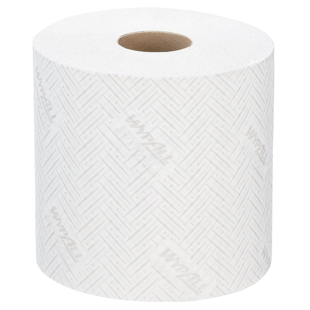 Essuyeur WypAll® L10 Hygiène & Surfaces Alimentaires 7256 - Essuyeur de nettoyage blanc 1 épaisseur - 6 rouleaux à dévidage central x 800 essuyeurs en papier (4 800 au total) - 7256