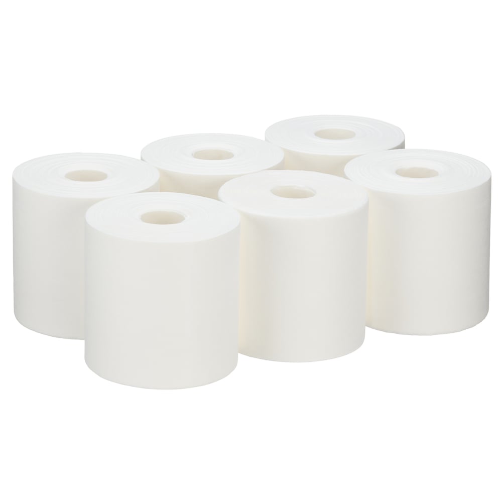 Essuyeurs pour solvants Kimtech® Wettask™ 6101 - 6 packs de recharges x 60 essuyeurs industriels blancs (360 au total) - 6101