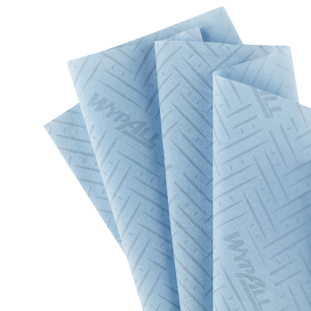 WypAll® L10 Service & Retail Wiping Paper 6220 - 1 Ply Centrefeed Blue Roll - 6 Centrefeed Rolls x 280 Paper Wipes (1,680 total) - 6220