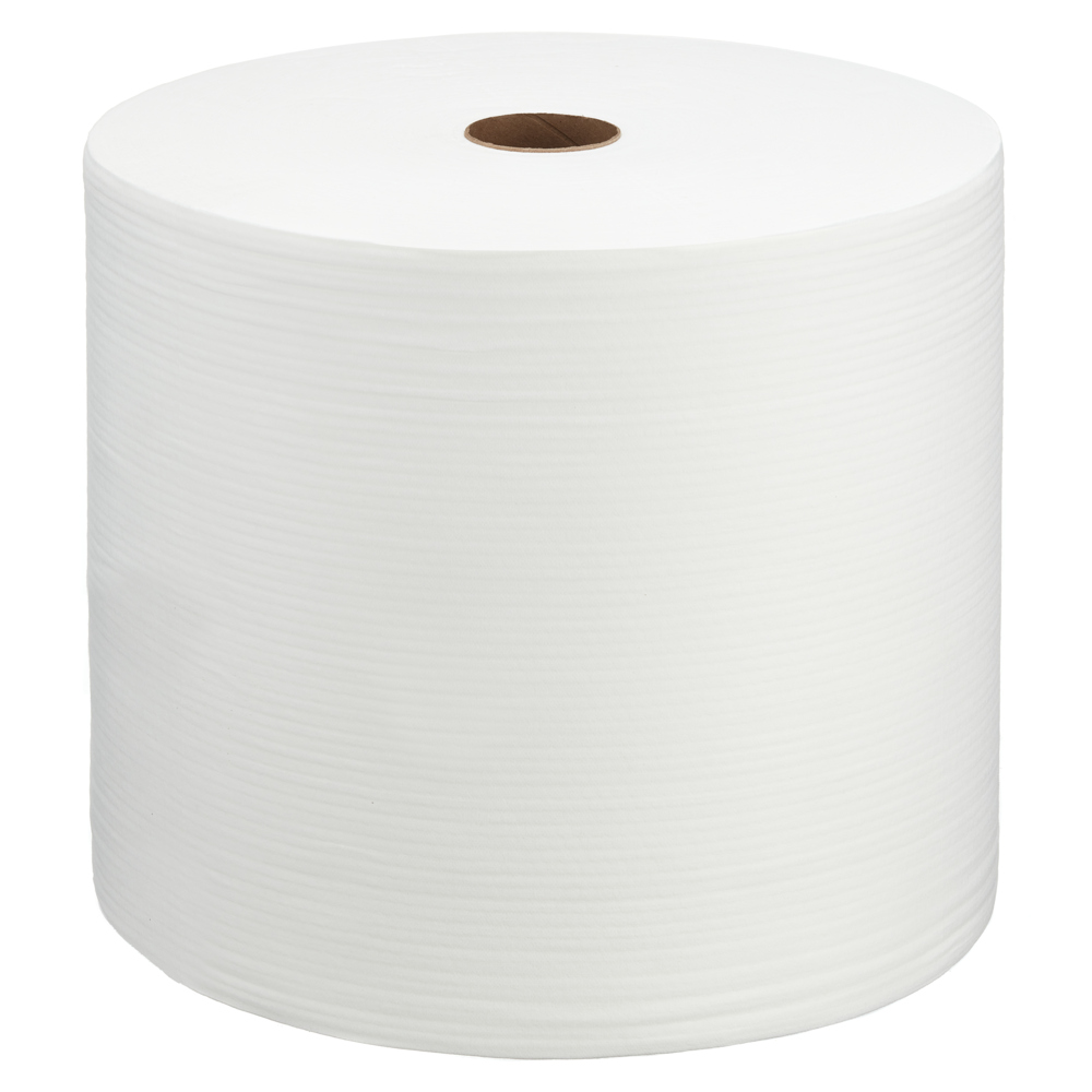 WypAll® X70 Power Clean™ Reusable Cleaning Cloths 8348 - Jumbo Roll - 1 Roll x 870 White Wipers (870 Total) - 8348