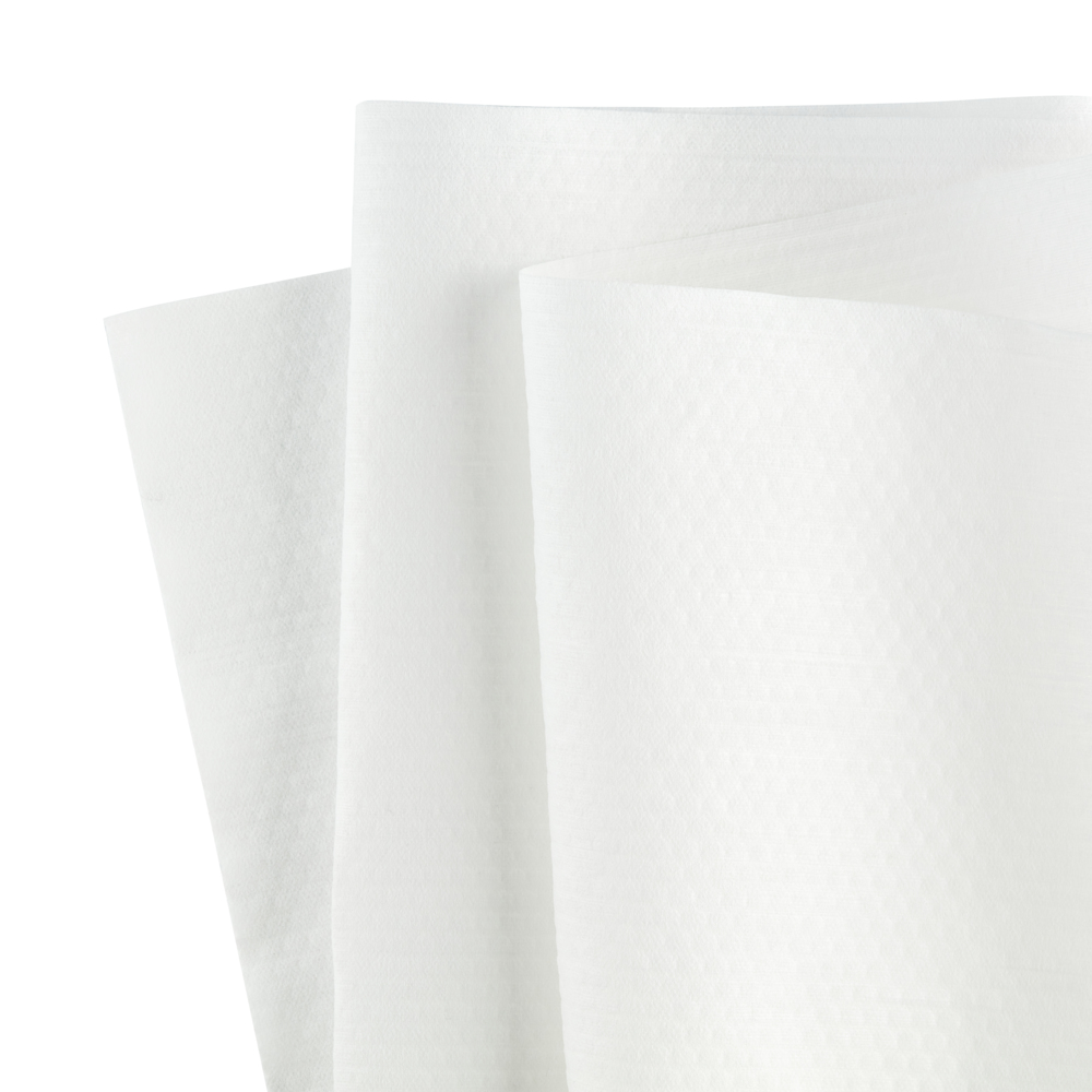 Chiffons WypAll® X70 8348 - 1 grand rouleau de 870 chiffons blancs, 1 épaisseur - 8348