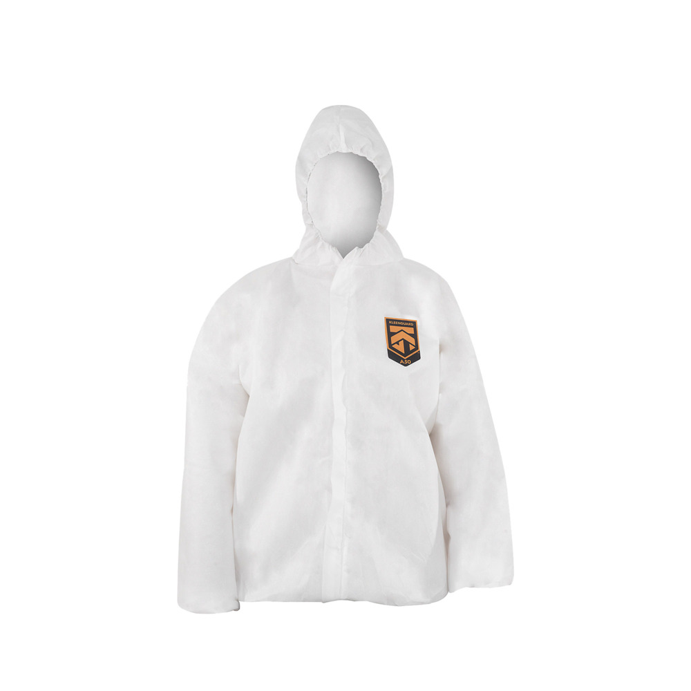 Veste respirante à capuche contre les particules et les projections KleenGuard® A50 99460 - Blanc, taille XL, 1 x 15 (15 pièces au total) - 99460