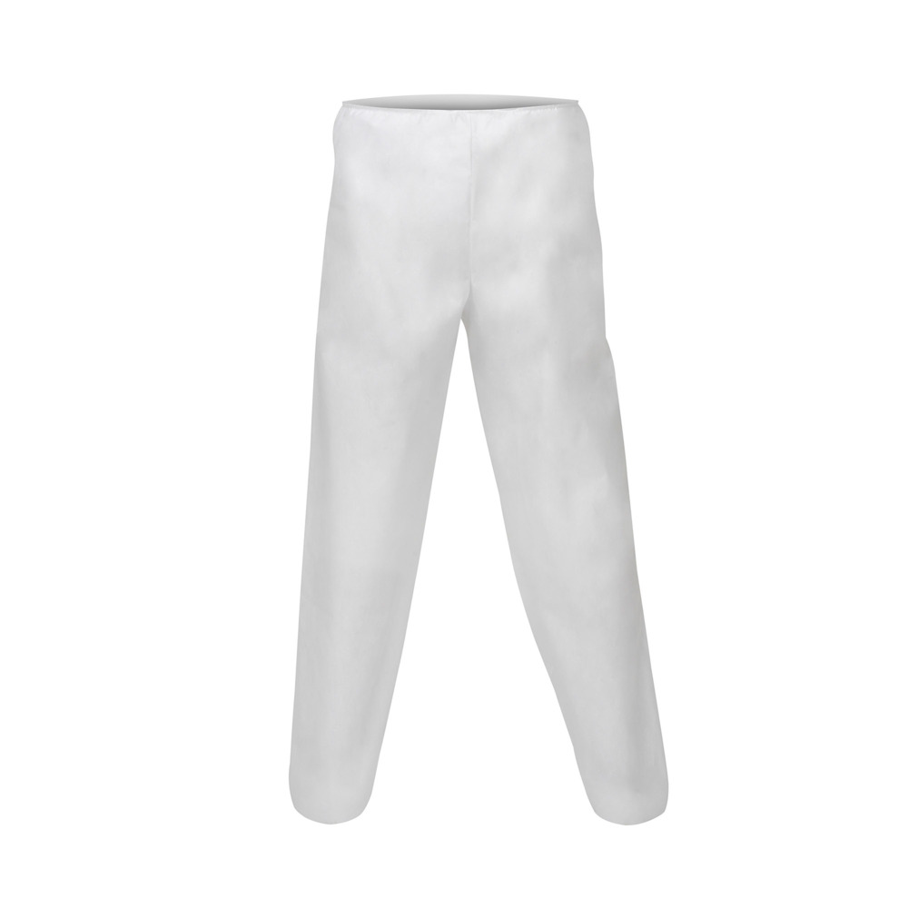 KleenGuard® A50 Breathable Splash & Particle Protection Trousers 99540 - White, 3XL, 1x15 (15 total) - 99540