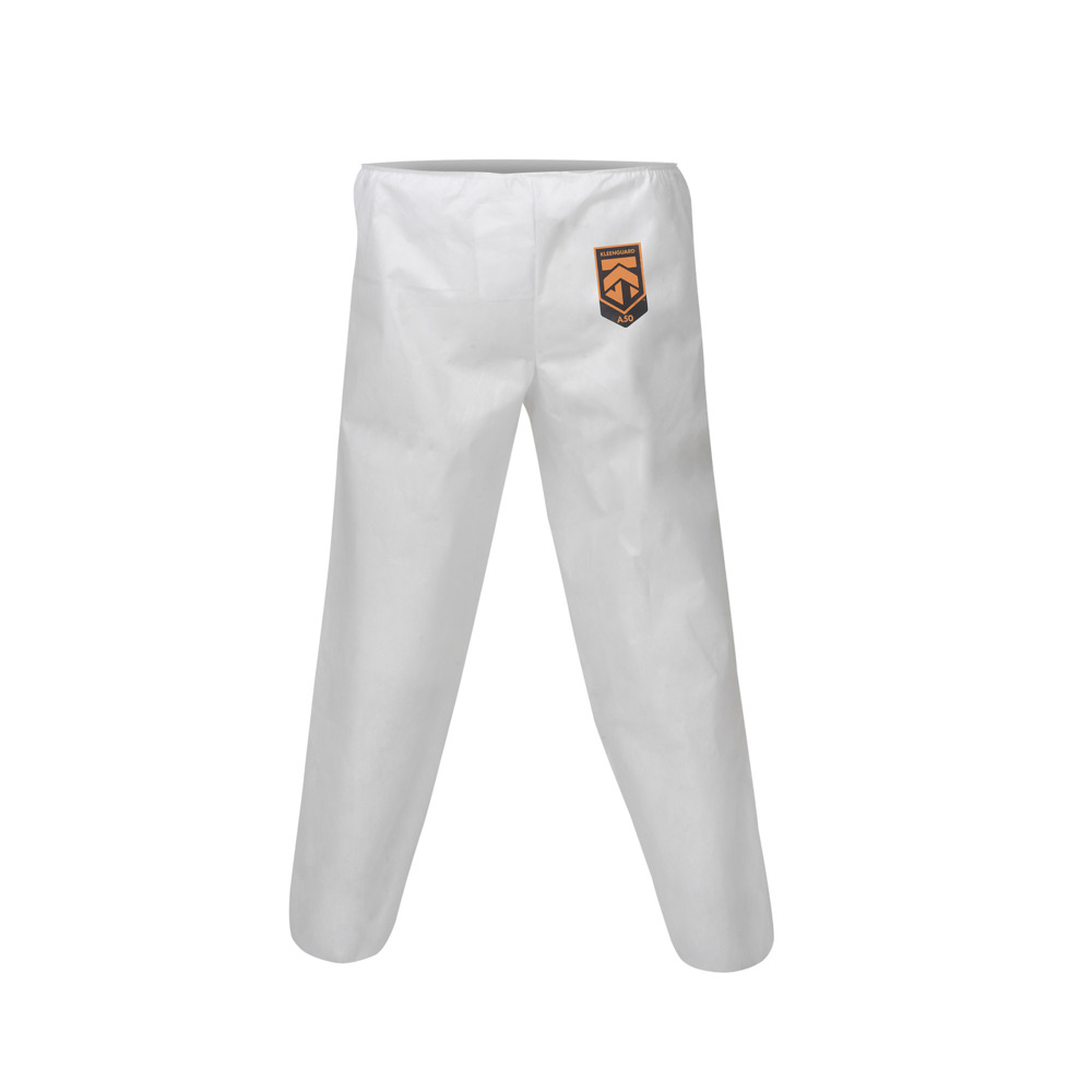 KleenGuard® A50 Breathable Splash & Particle Protection Trousers 99540 - White, 3XL, 1x15 (15 total) - 99540