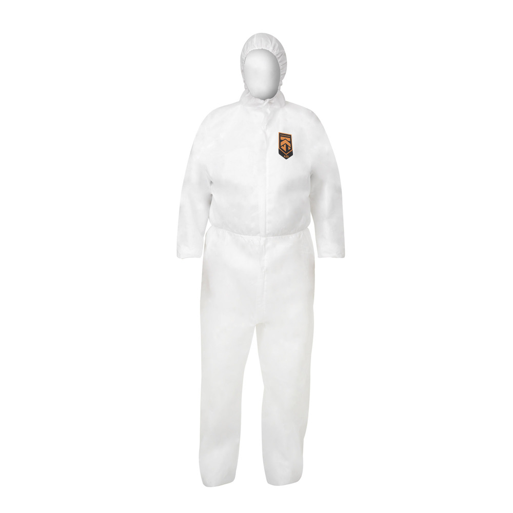 KleenGuard® A50 Breathable Splash & Particle Protection Hooded Coveralls 96850 - PPE - 25 x 2XL, White Protective Coveralls - 96850