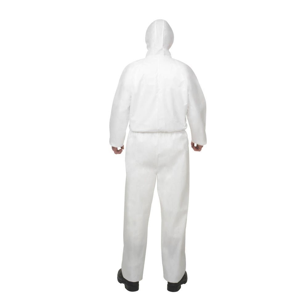 KleenGuard® A50 Breathable Splash & Particle Protection Hooded Coveralls 96850 - PPE - 25 x 2XL, White Protective Coveralls - 96850