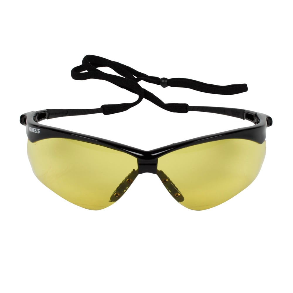 KleenGuard® V30 Nemesis Schutzbrillen mit gelben Sichtscheiben, 25673 – 12 Schutzbrillen mit gelben Sichtscheiben pro Packung, Universalgläser - 25673