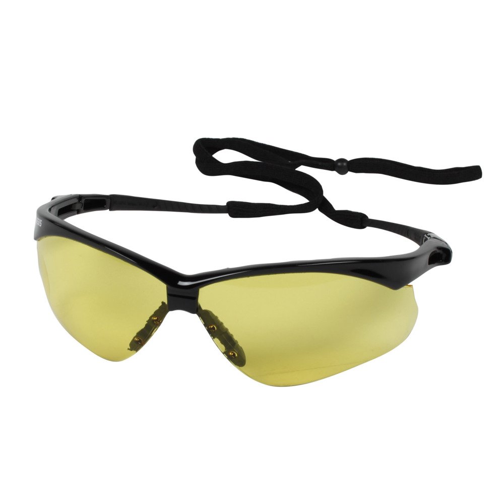 Lunettes de protection à verres ambrés KleenGuard® V30 Nemesis 25673 - 12 lunettes universelles à verres ambrés par paquet - 25673
