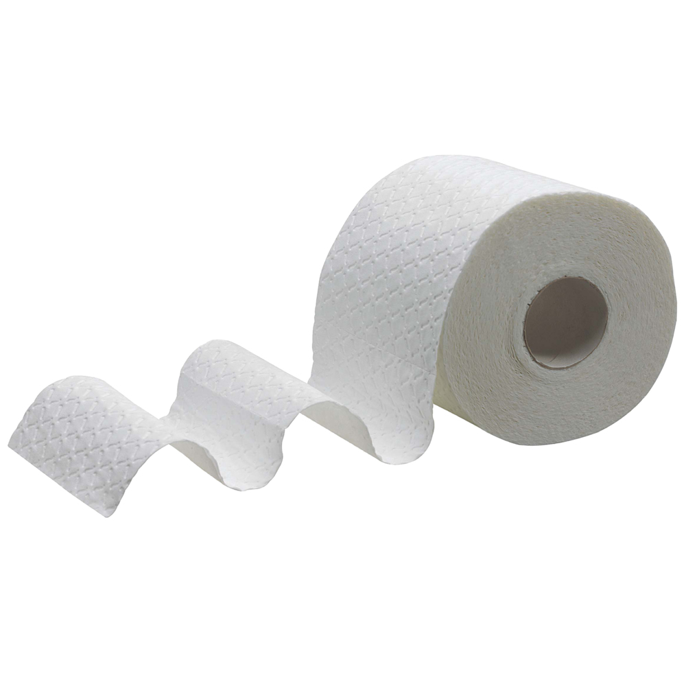 Rouleau de papier toilette taille standard Kleenex® 8484 - Papier toilette 4 épaisseurs - 24 rouleaux x 160 feuilles de papier toilette blanc (3 840 feuilles) - 8484