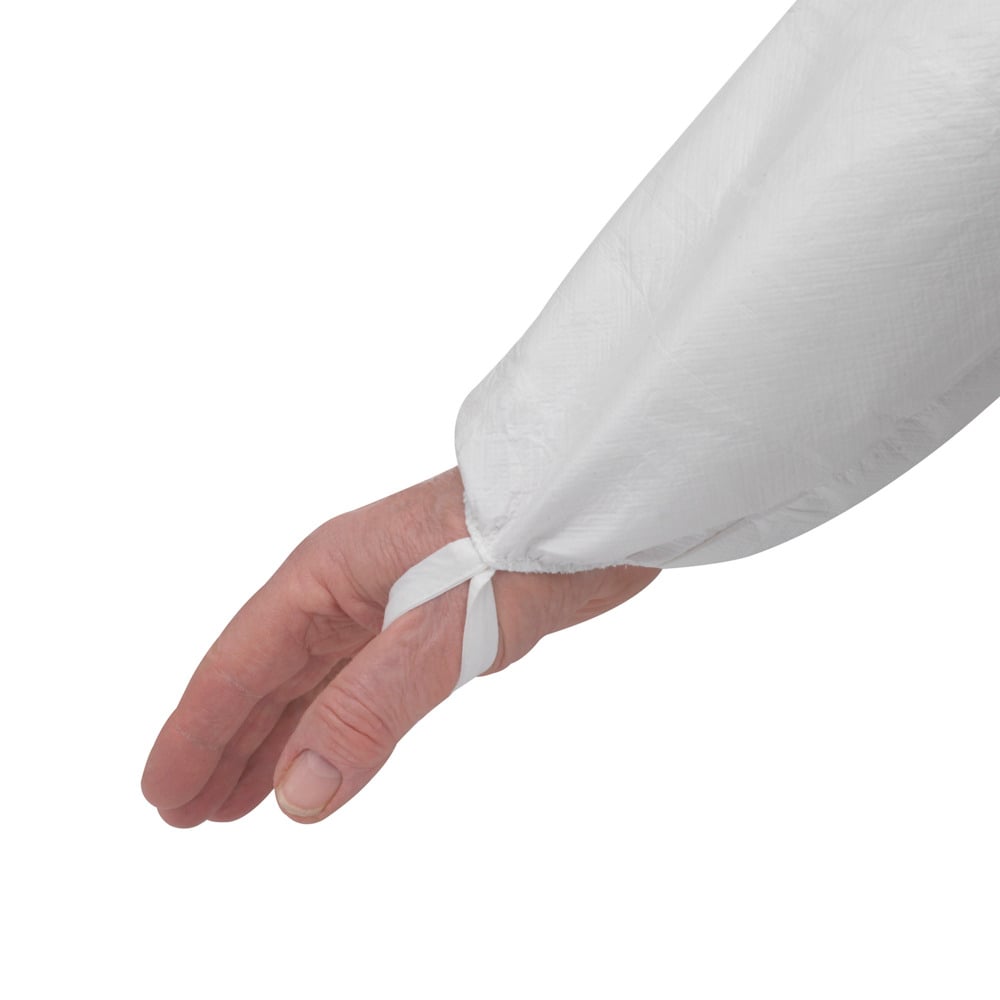 KleenGuard® A40 sprüh- und partikeldichte Schutzanzüge mit Kapuze 97910 – PSA – 25 x weiße Einweg-Schutzanzüge in Größe M - 97910
