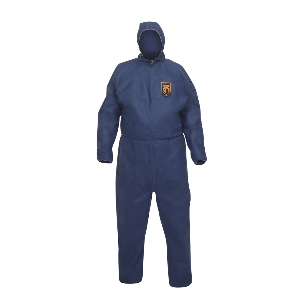 KleenGuard® A50 Breathable Splash & Particle Protection Hooded Coveralls 96880 - Blue, M, 1x25 (25 total) - 96880