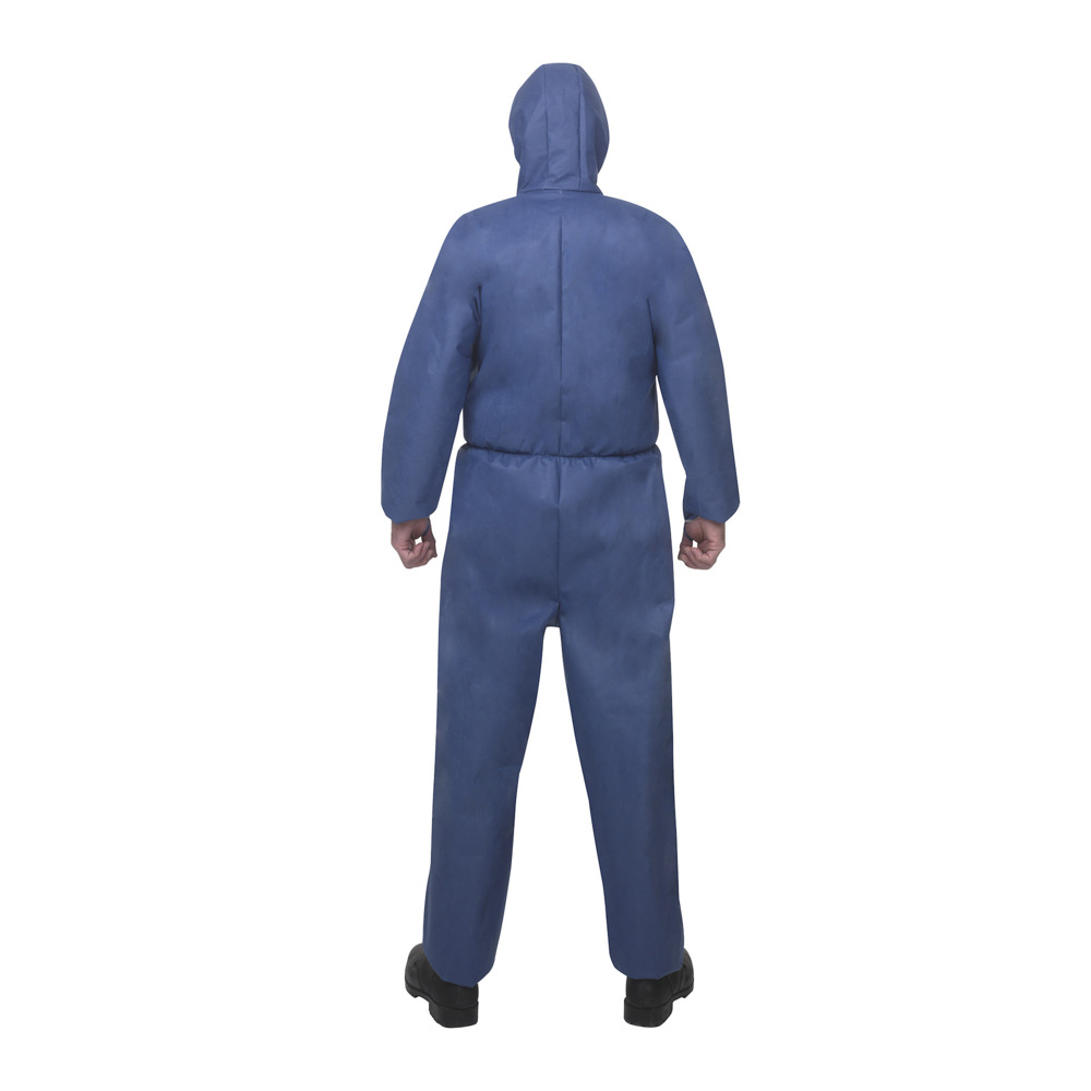KleenGuard® A50 Breathable Splash & Particle Protection Hooded Coveralls 96880 - PPE - 25 x Medium, Blue Protective Coveralls - 96880