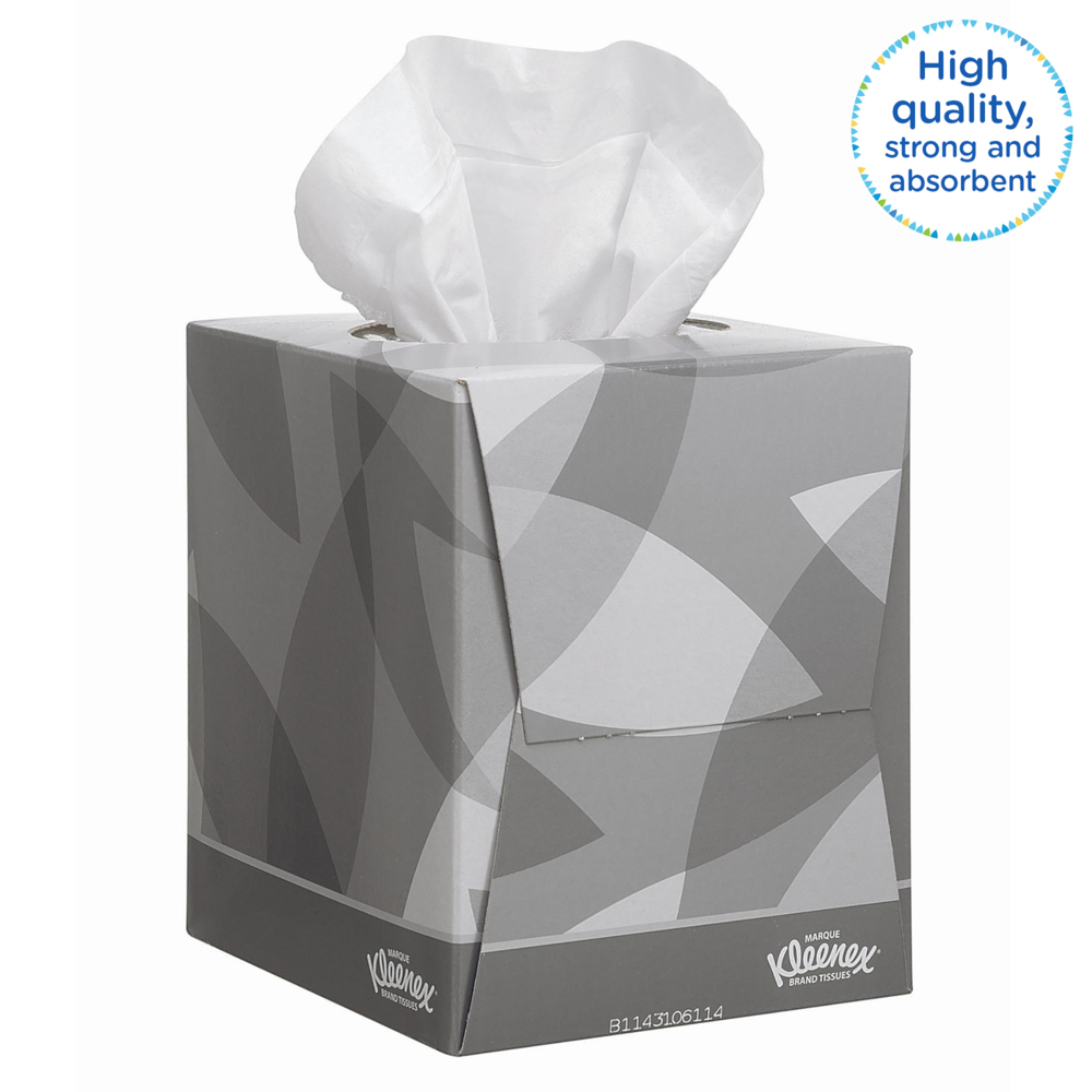 Kleenex® Kubus gezichtsdoekjes 8834 - Wit. 2-laags. 12x88 (1056 vellen) - 8834